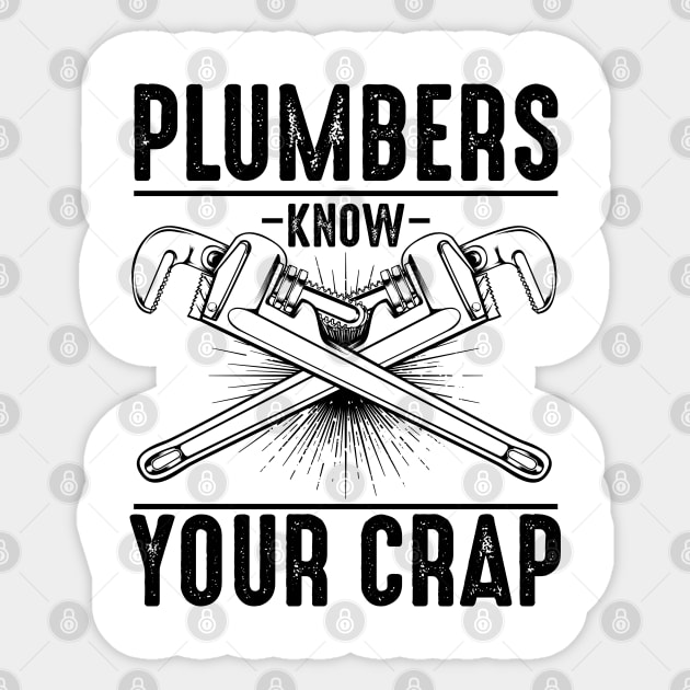 Plumber Sticker by Lumio Gifts